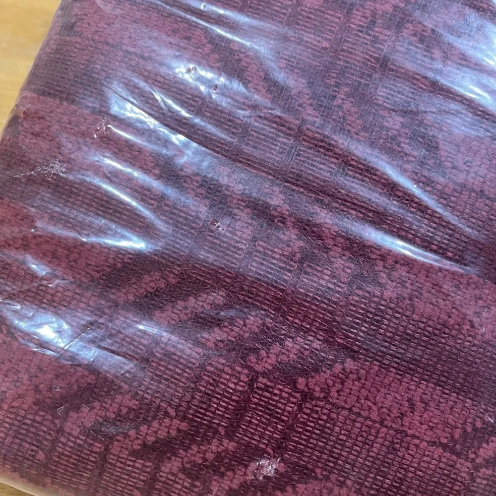 Beacon Looms Variations 5 Piece Curtain Set‎ Burgundy 60x81 Valance Panels 4390
